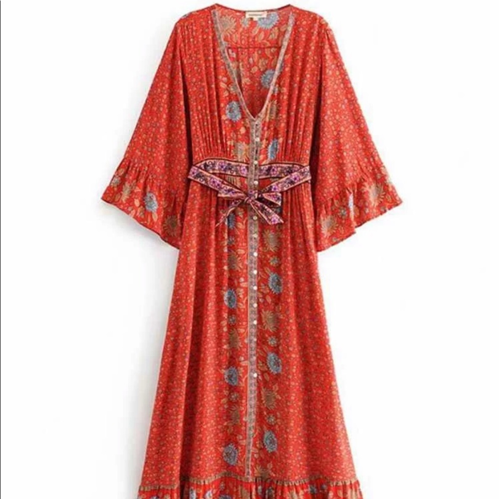 colorful boho dress